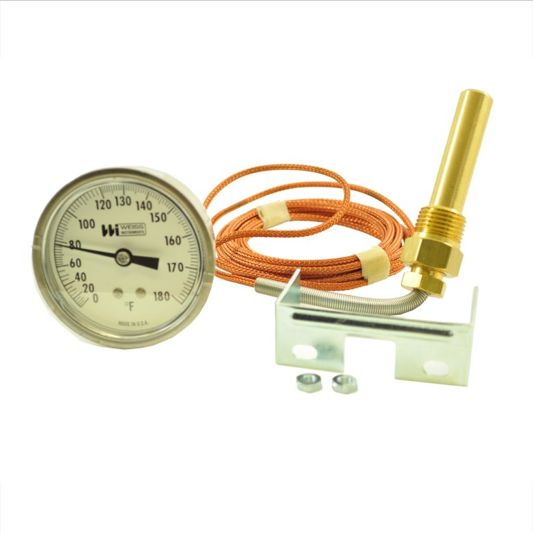 Temperature Gauge, Panel Mount, 20 to 180 F